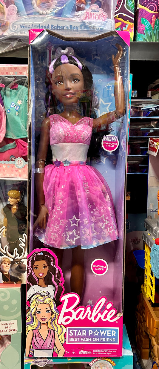Barbie 28-Inch Best Fashion Friend Star Power Doll, Dark Brown Hair