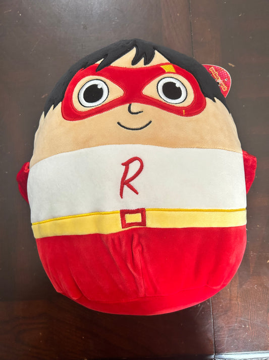 Ryan's World Squishmallows 12” Red Titan Super Soft Plush Pillow Pal