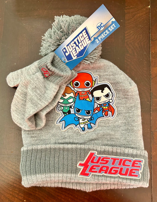 Justice League Toddler Girl Cold Weather Beanie Set 92657