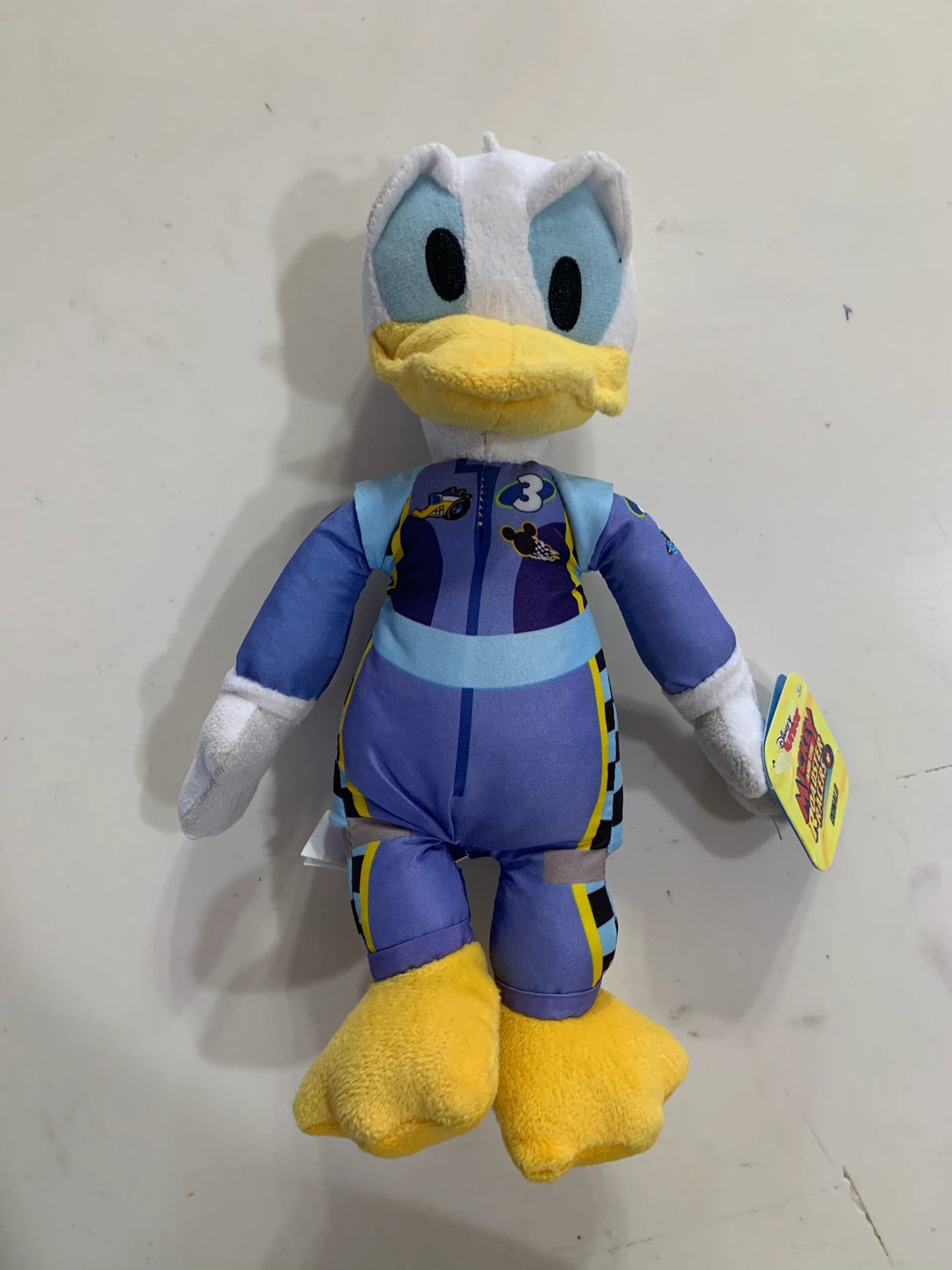 Mickey and the Roadster Racers Bean Plush - Donald in Racing Outfit