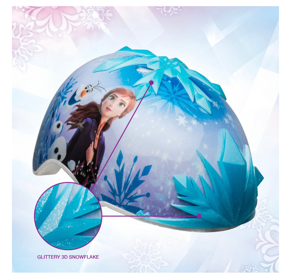 Bell Disney Frozen 2 3D Snowflakes Multisport Helmet