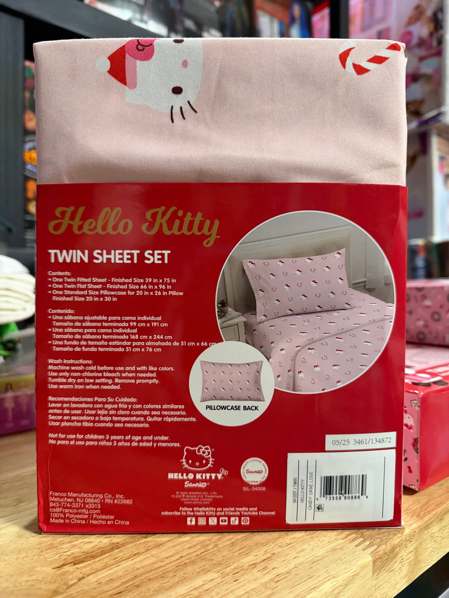 Hello Kitty Super Soft 3-Piece Twin Sheet Set 908869