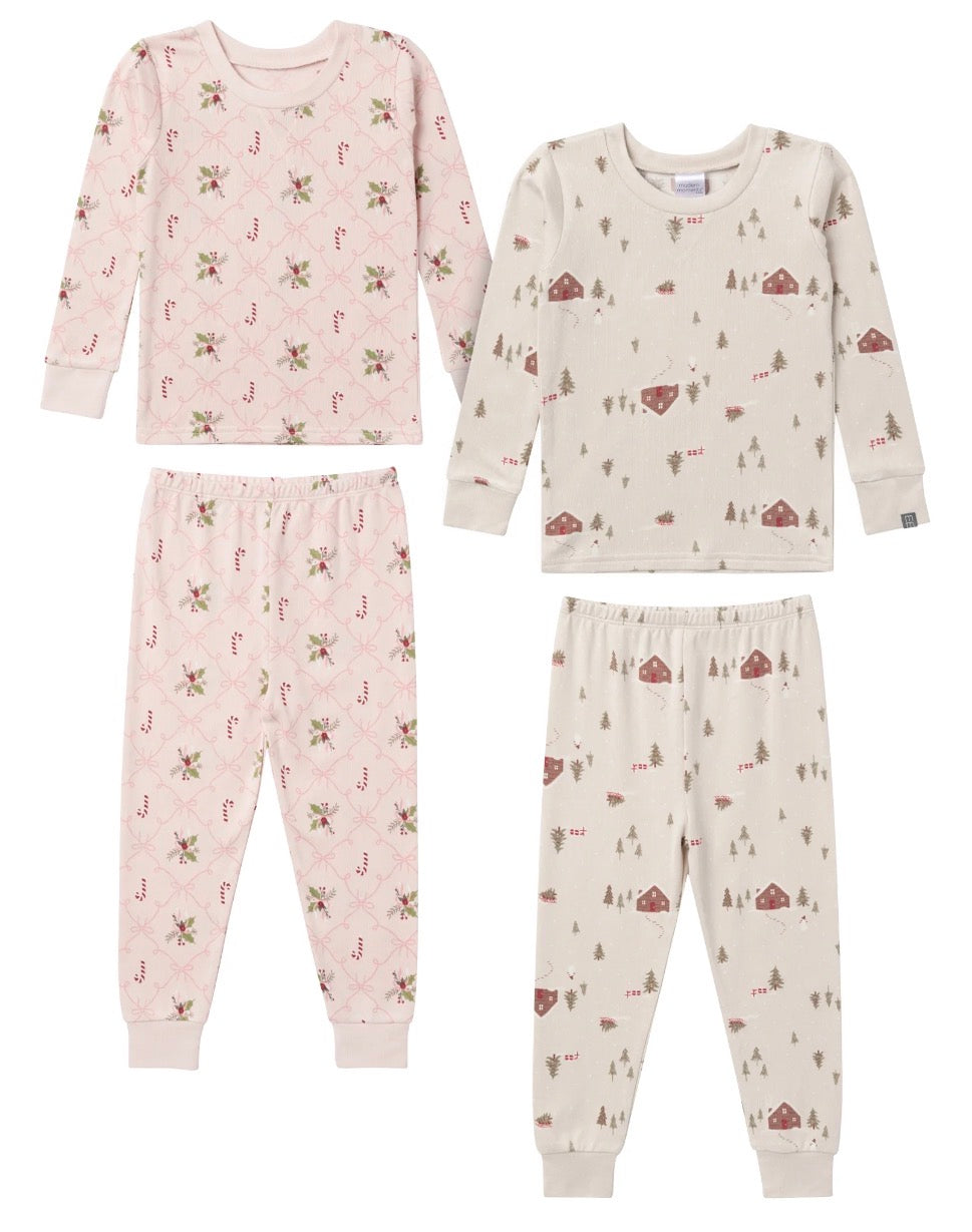 Modern Moments by Gerber Christmas Pajamas, 4-Piece 675102