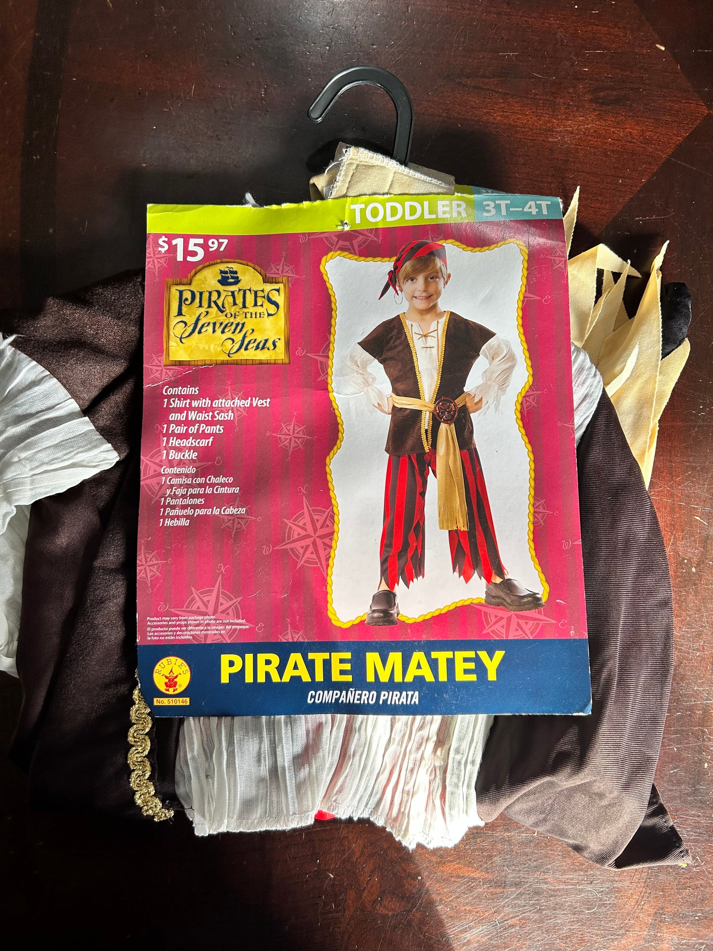 Pirate Matey Toddler Halloween Dress Up / Role Play Costume