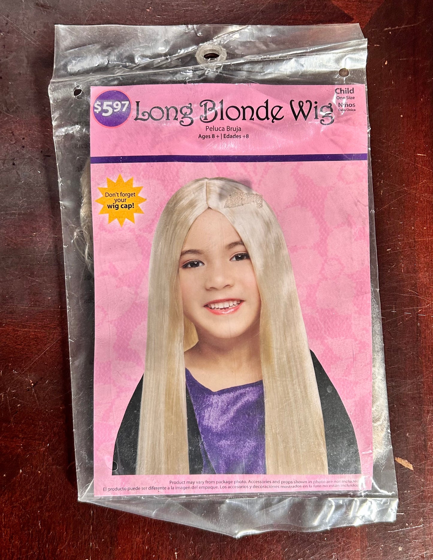 Way To Celebrate Halloween Kids Witch Wig in Blonde Color