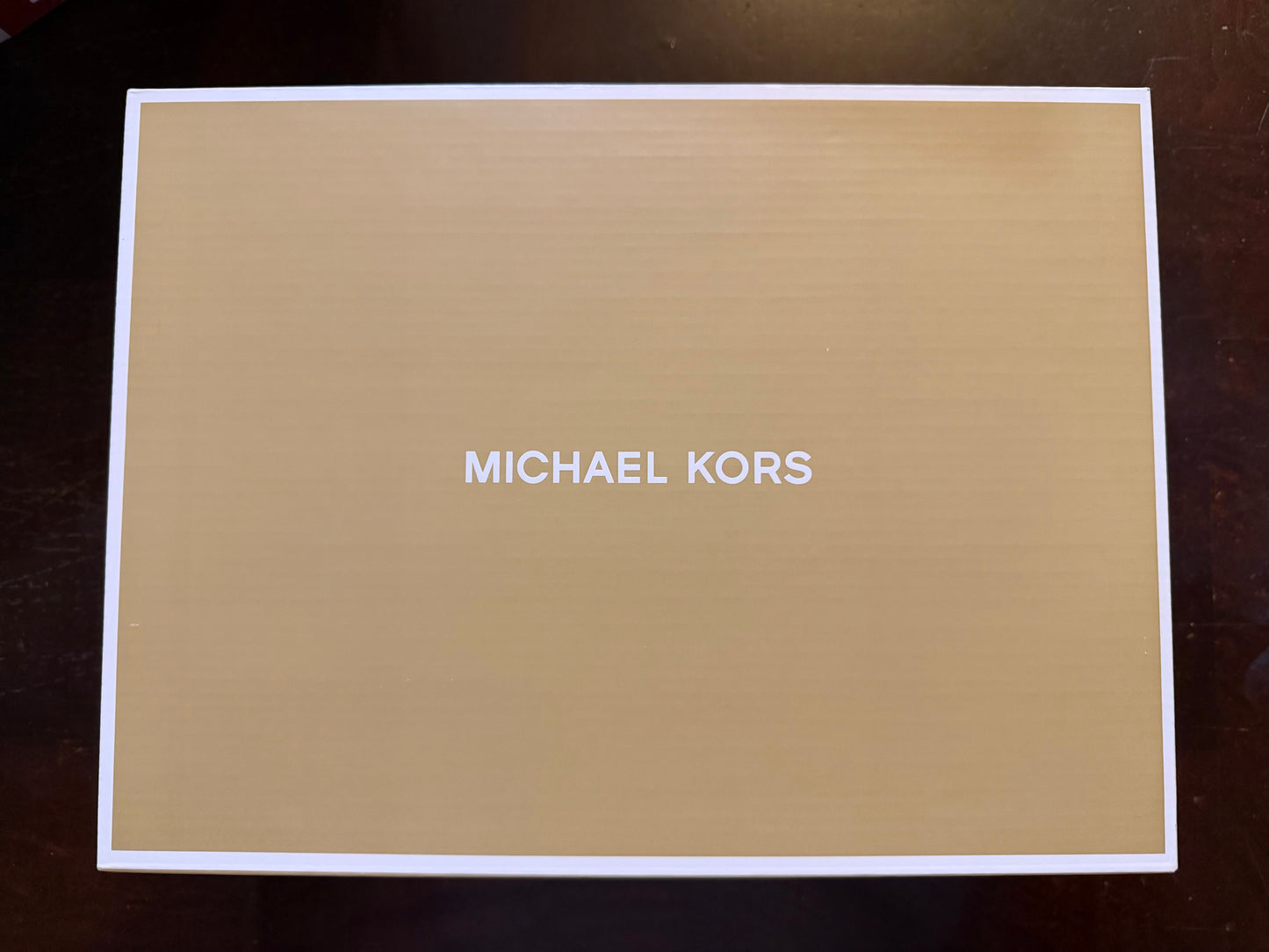 Micheal Kors Beige Empty Gift / Shoe Box 11.75 x 8.75” x 4.25” Kor002