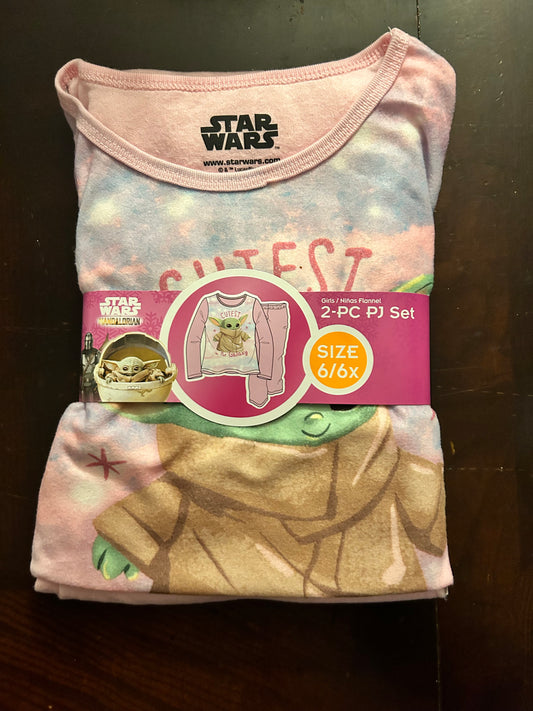Baby Yoda Girls Pajamas Sleep Set, 2-Piece