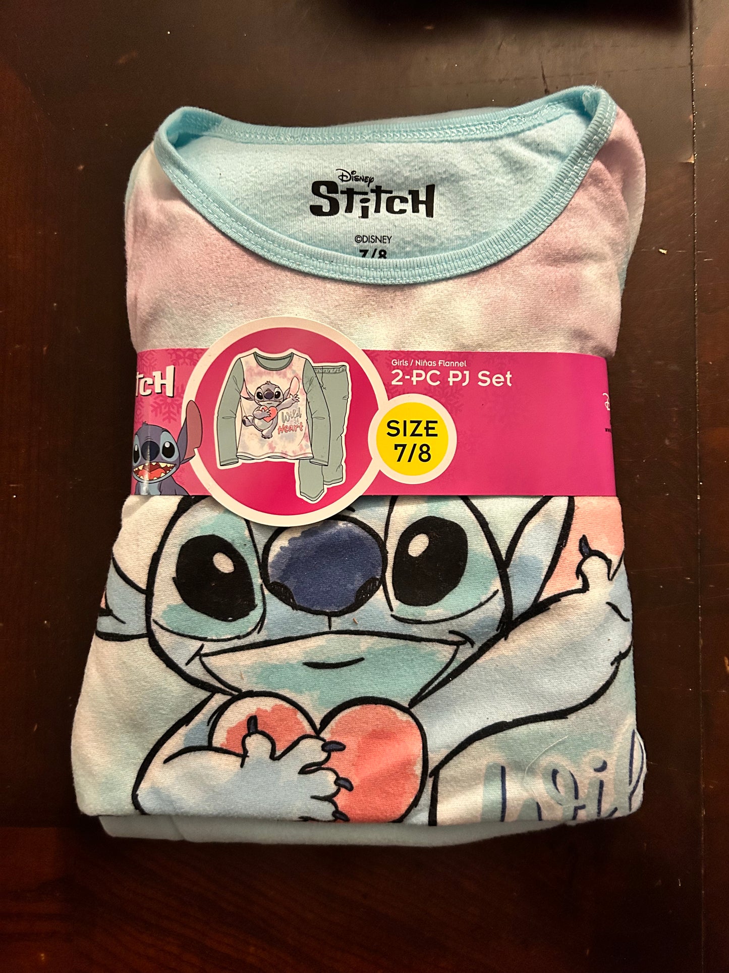 Stitch Girls Pajamas Sleep Set, 2-Piece