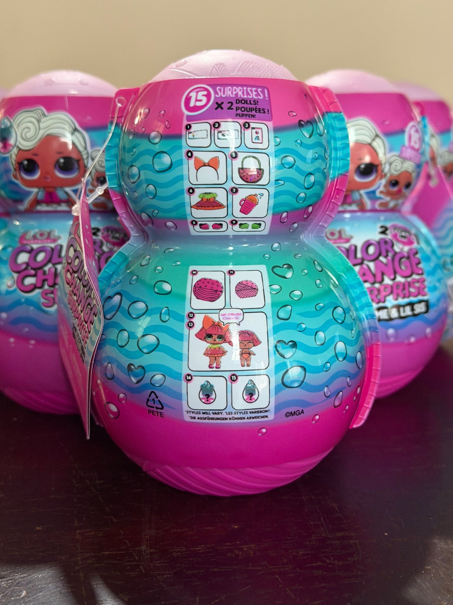 LOL Surprise Me & My Lil Sis 2-in-1 Color Change Dolls 58061