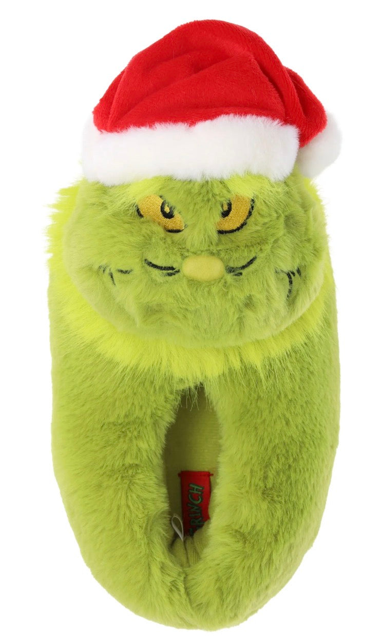 Grinch Little Boys 3D Scuff Slippers Size (11-12) 23953