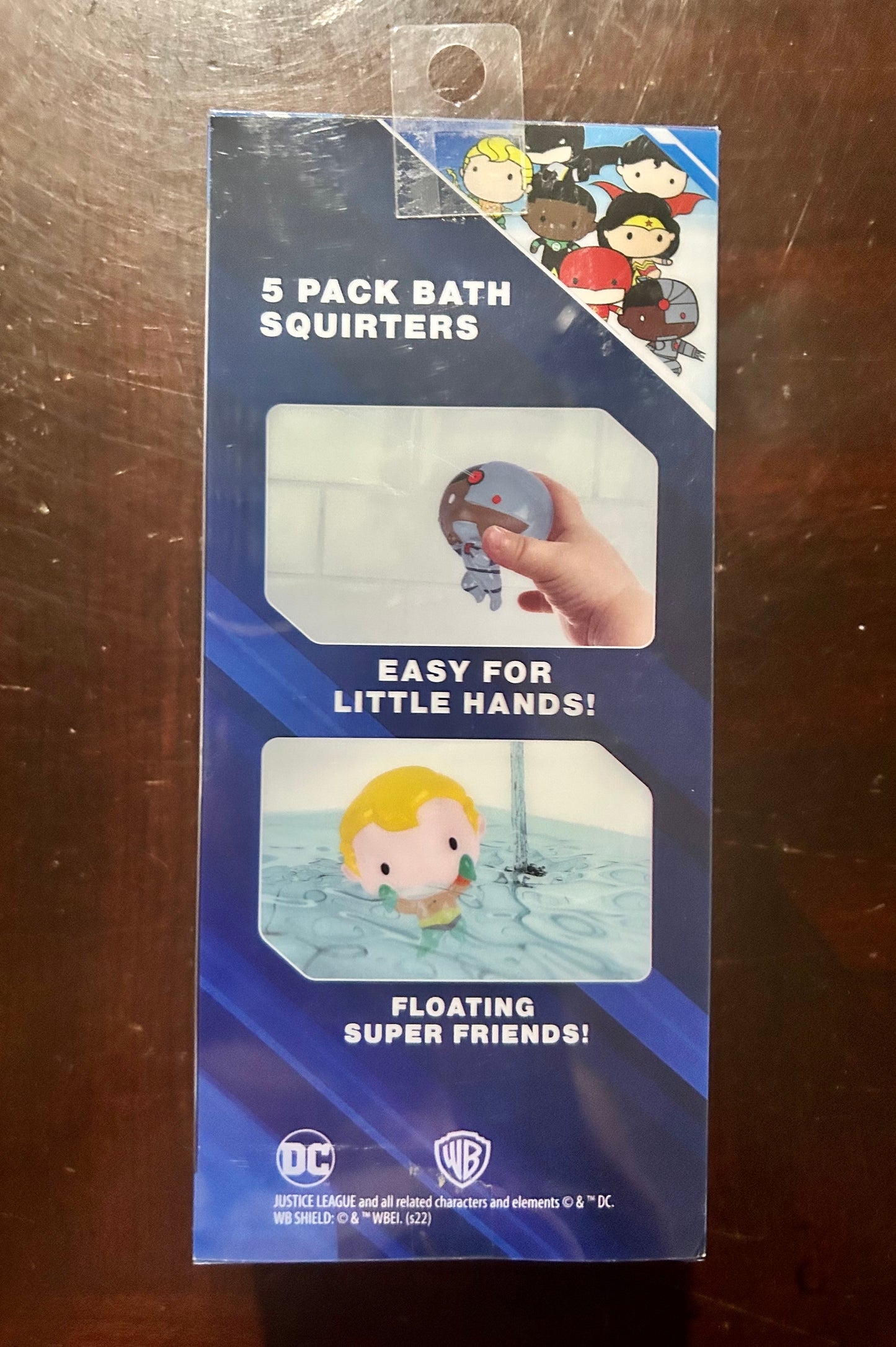 DC Comics 5 Count Pack Superhero Bath Squirters