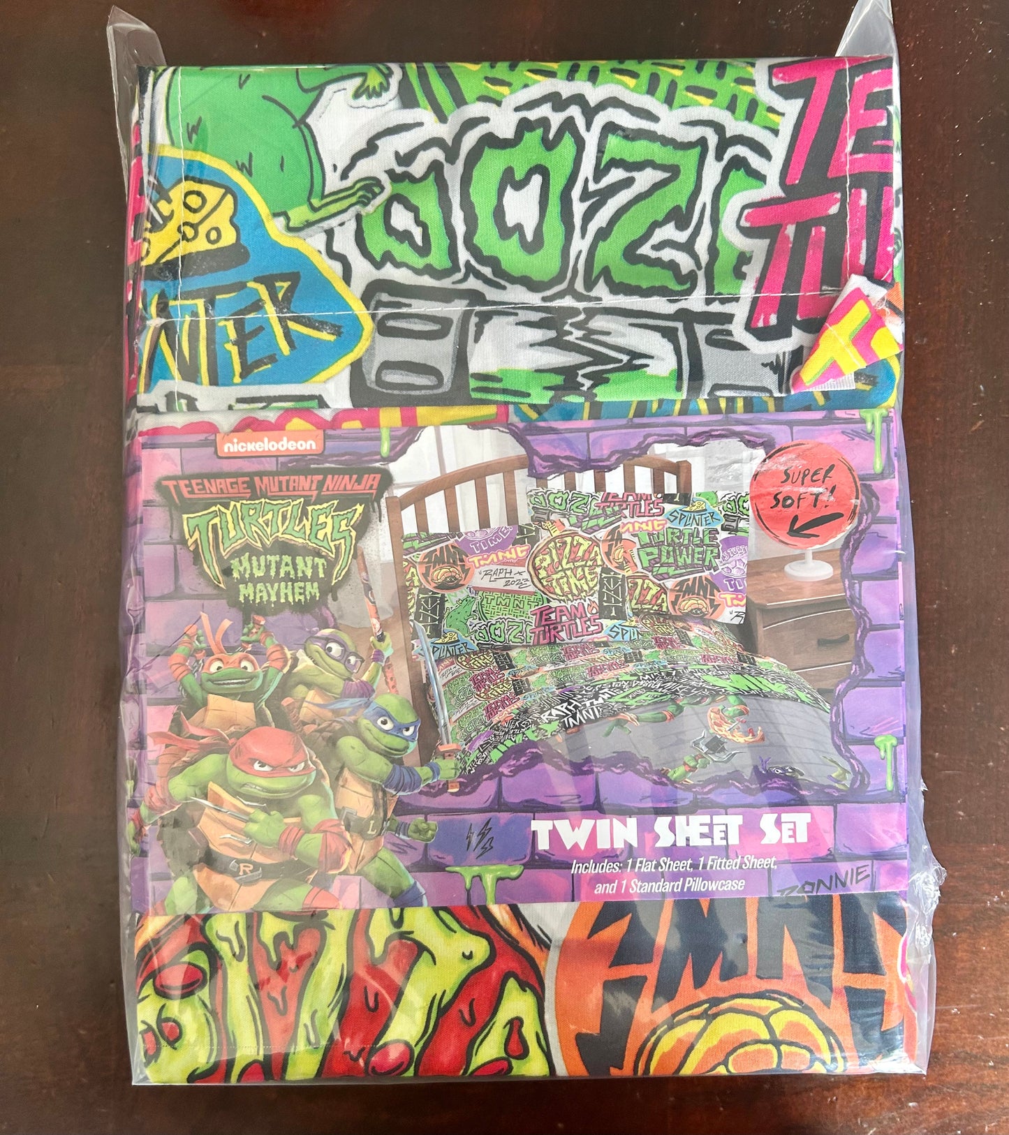 Teenage Mutant Ninja Turtles Super Soft Twin 3-Piece Sheet Set 25687