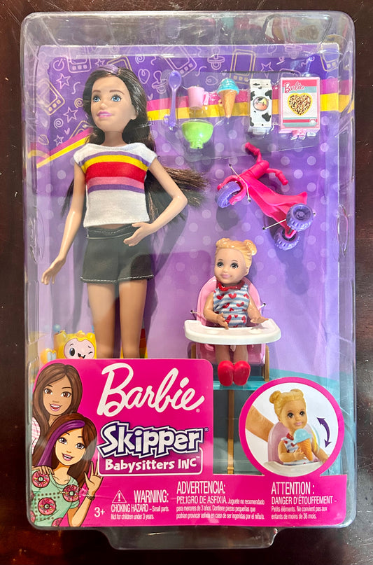 Barbie Skipper Babysitters Inc. Feeding Playset 80357