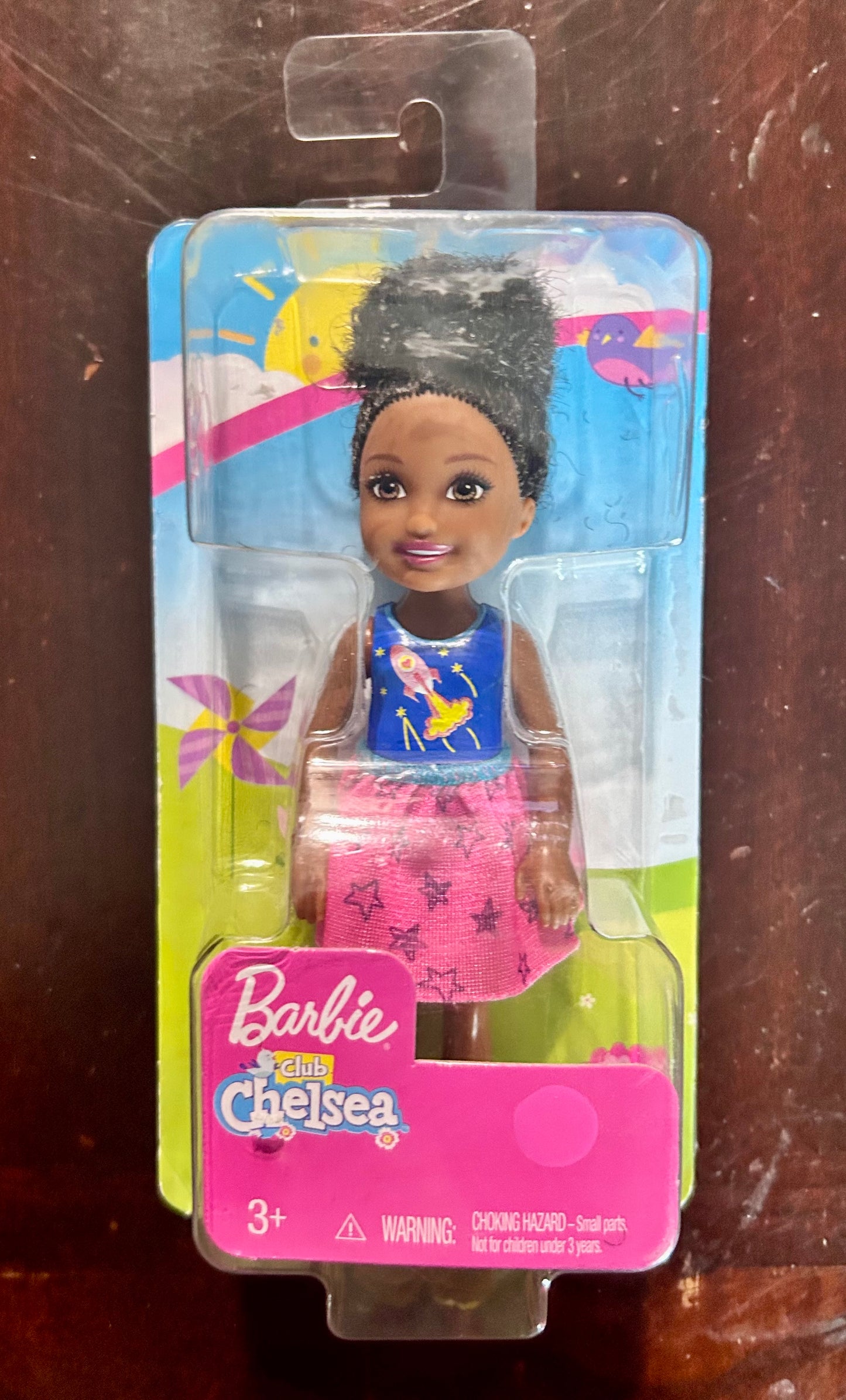 Barbie Club Chelsea Doll, 6” Brunette Doll With Space-Themed Graphic 80334