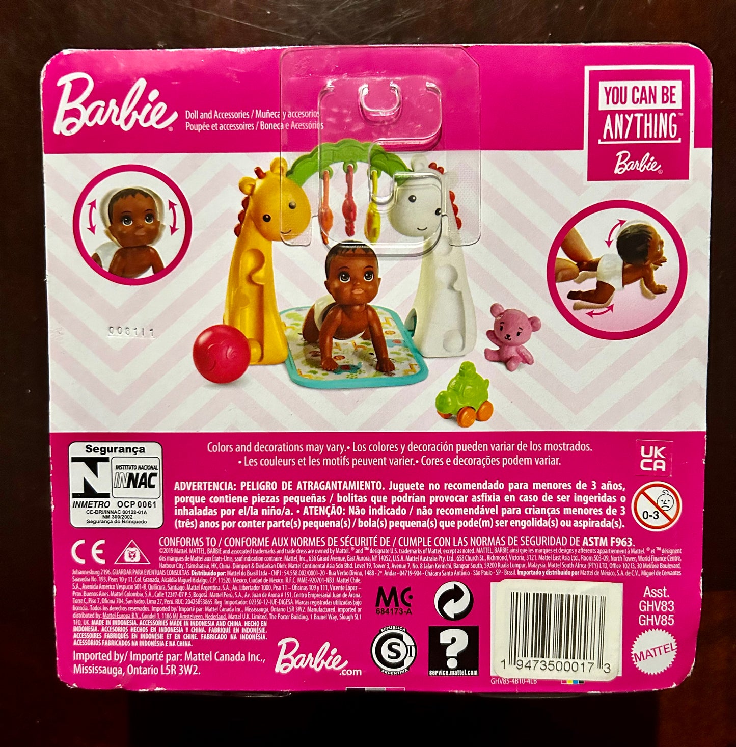 Barbie Skipper Babysitters Inc Baby Floor Gym Set 00017