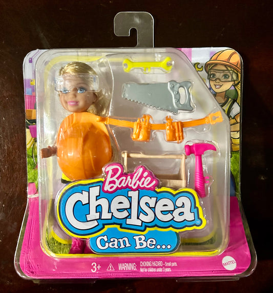 Barbie Chelsea Can Be Career Doll Construction Worker Set 91906