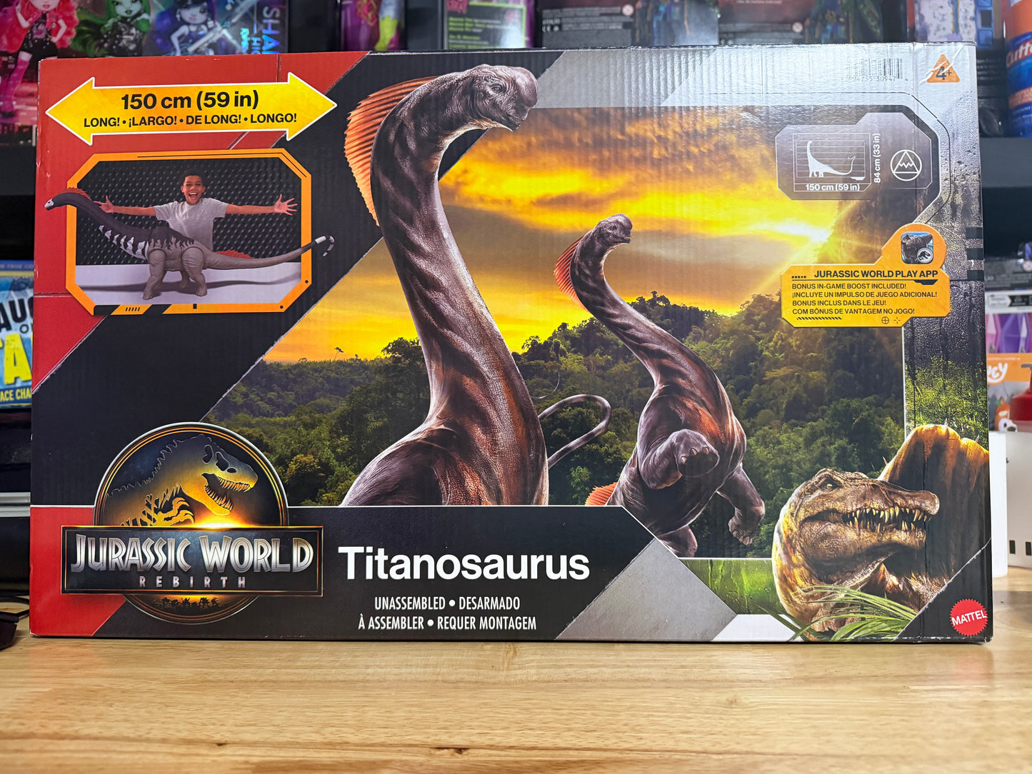 Jurassic World Rebirth Titanosaurus Dinosaur 59" Long 309474