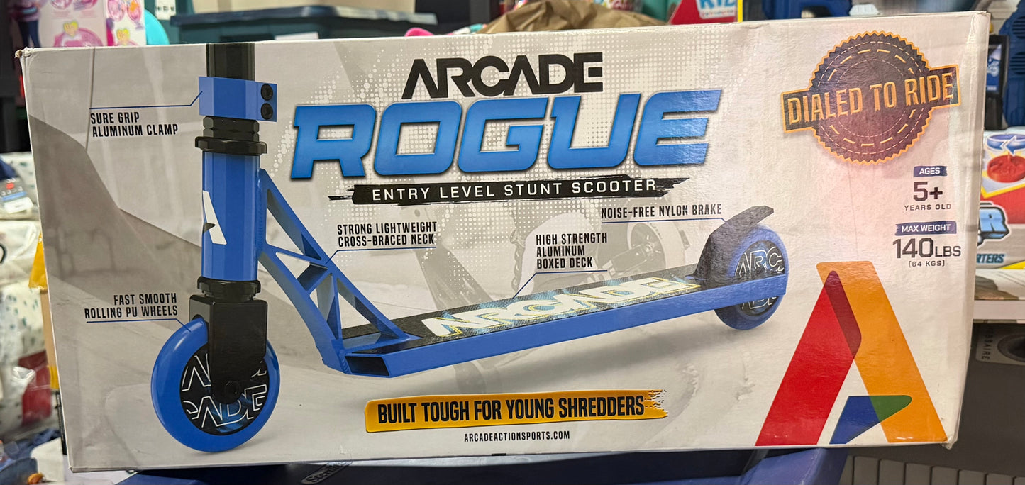 Arcade Rogue Entry Level Stunt Scooter Blue 883989