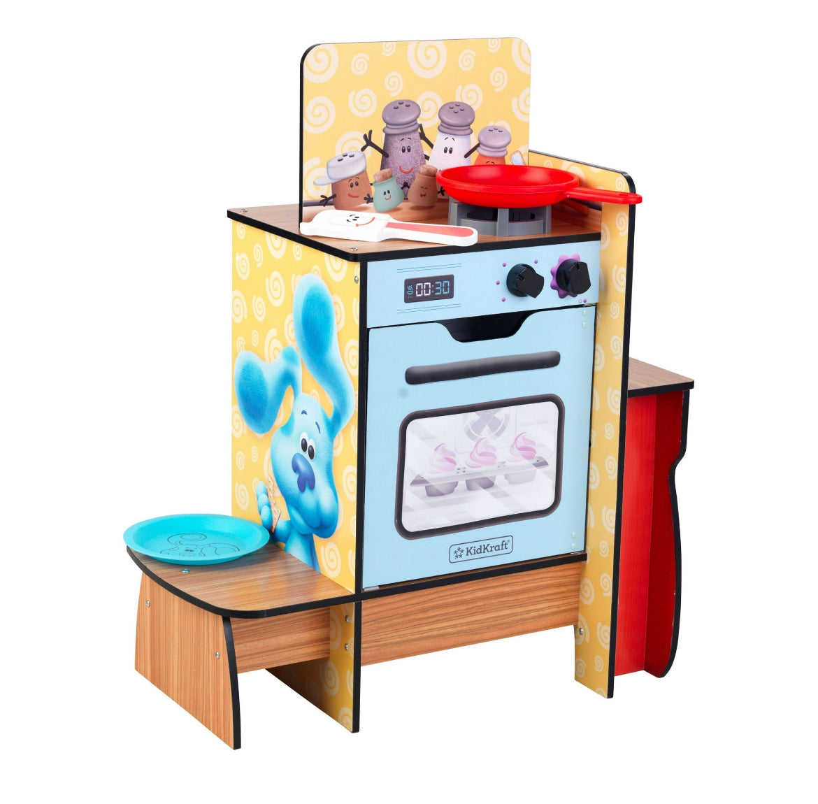 KidKraft Blue's Clues & You! Cooking-Up-Clues Wooden Play Kitchen & Handy Dandy Notebook