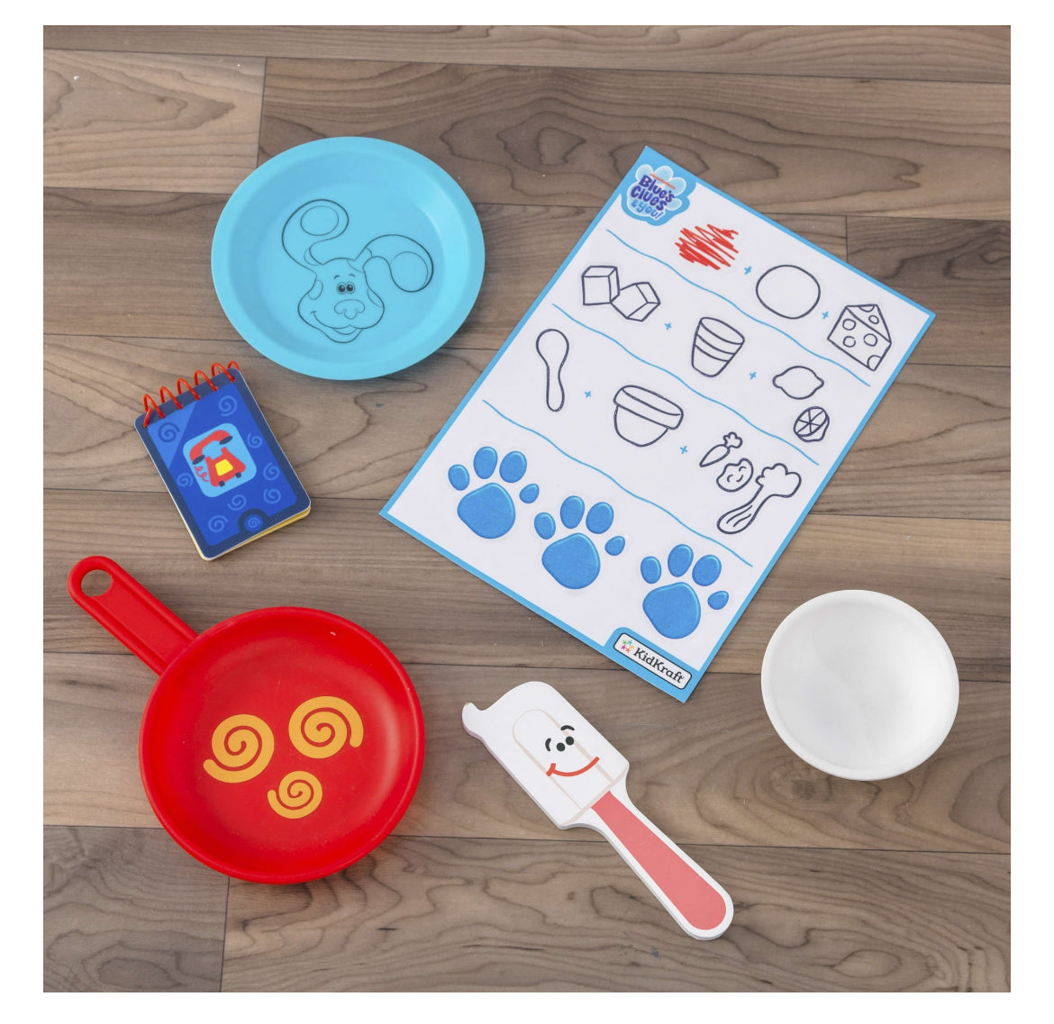 KidKraft Blue's Clues & You! Cooking-Up-Clues Wooden Play Kitchen & Handy Dandy Notebook