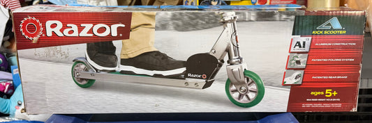 Razor A Kick Scooter Kids Lightweight & Foldable, Green 020576