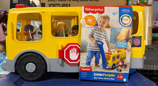 Fisher-Price Little People Big Yellow School Bus Musical Learning Toy 849387