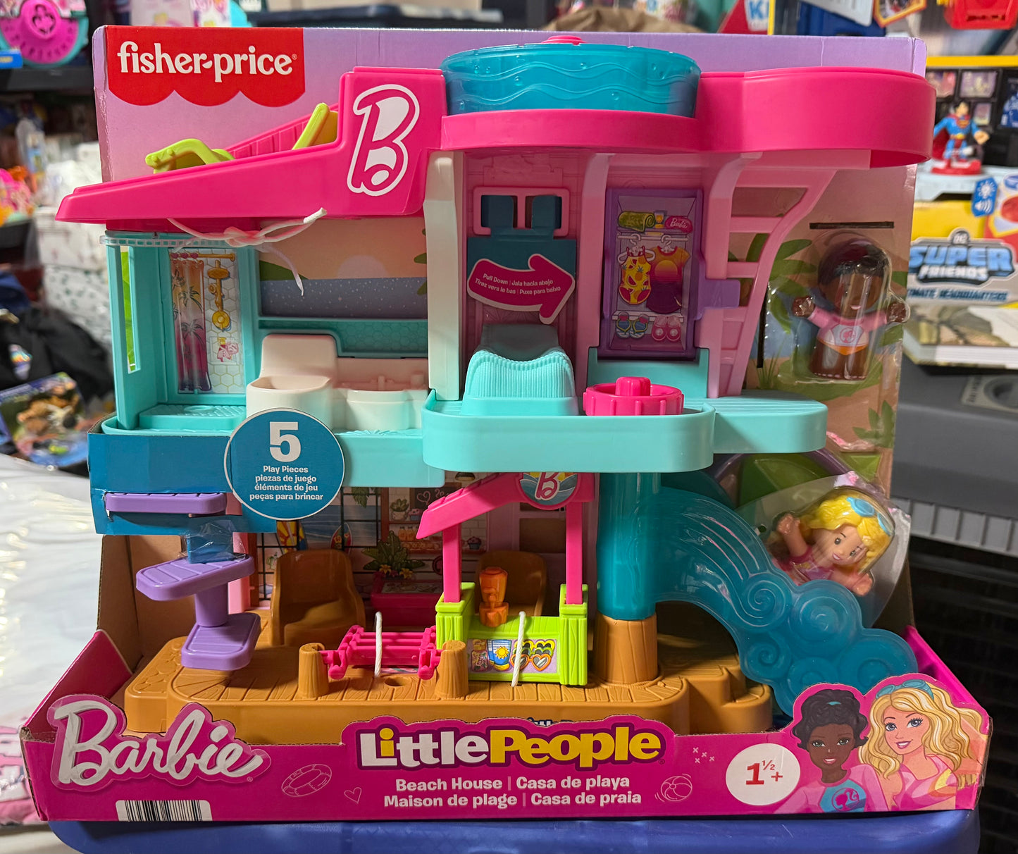 Fisher-Price Little People Barbie Beach House Toddler Playset 277872