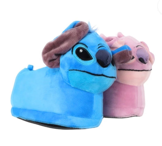 Disney's Girls Stitch and Angel 3D Character Slippers