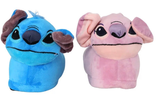 Disney's Girls Stitch and Angel 3D Character Slippers