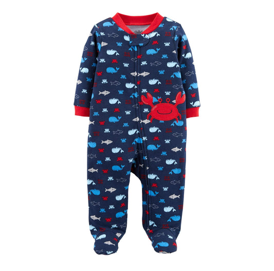 Child of Mine by Carter's Baby boy zip-up sleep 'n play Newborn