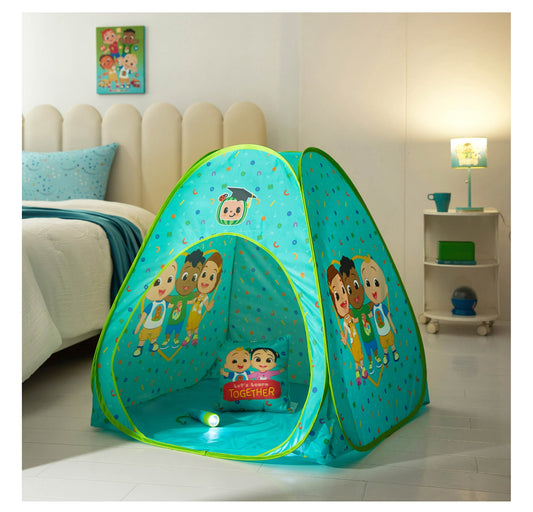 Cocomelon 3pc Tent Set with Pillow and Flashlight 99501