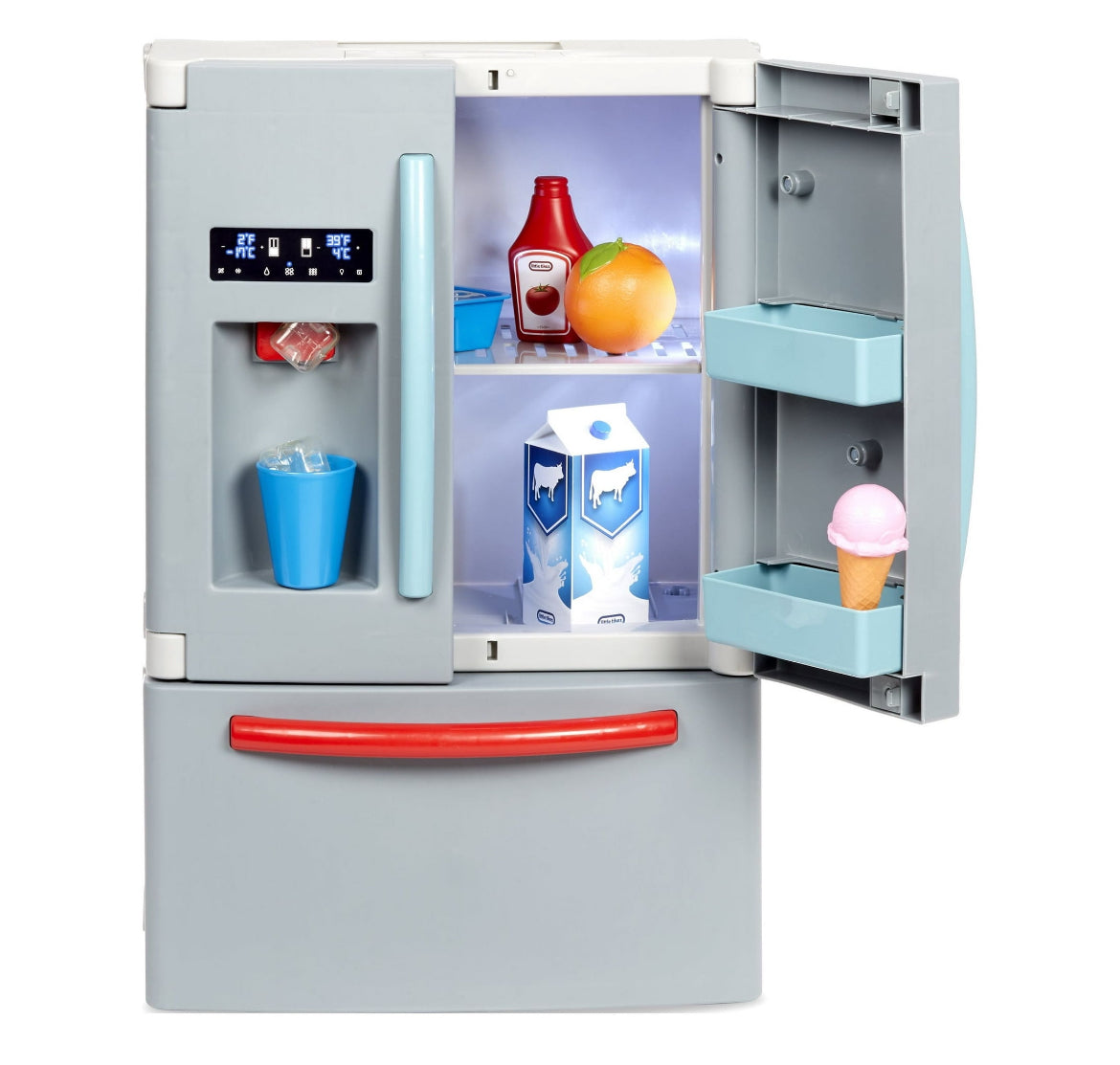 Little Tikes First Fridge Realistic Pretend Kitchen Appliance with Ice Dispenser