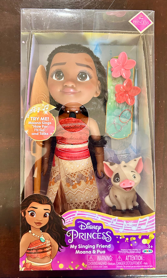 Disney Princess My Singing Friend Moana Toddler Doll with Pua 22311