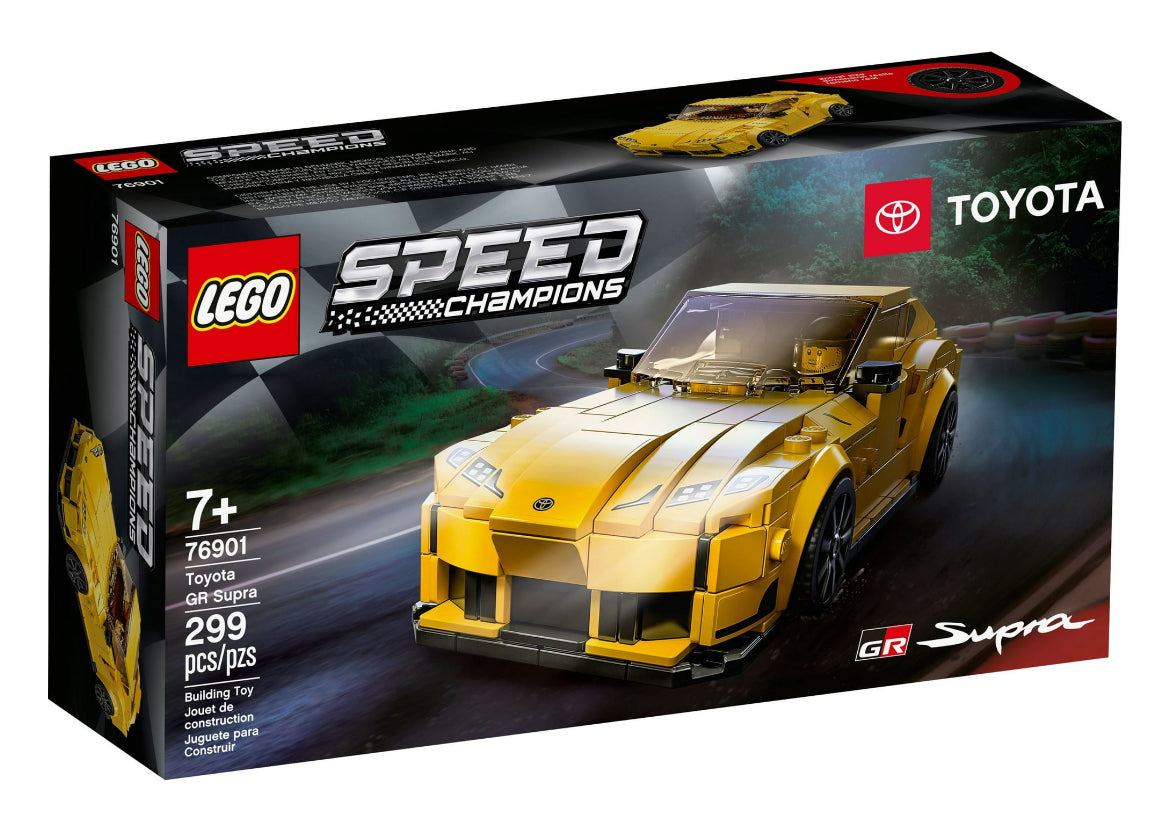 LEGO Speed Champions Toyota GR Supra 76901 Yellow Racing Car Building Set