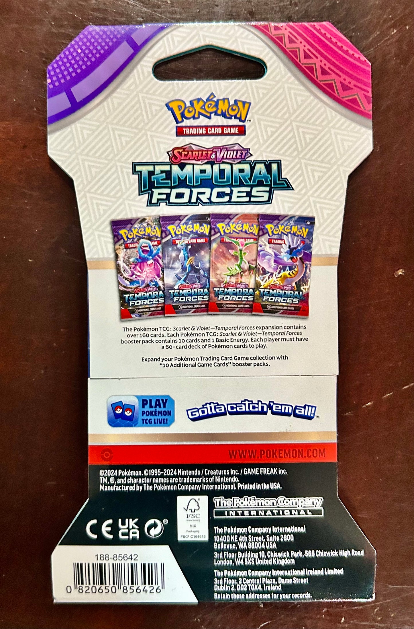 Pokémon Scarlet & Violet Temporal Forces 10-Card Booster Pack 856426