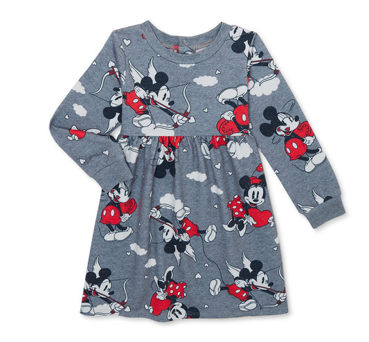 Mickey & Minnie Valentine's Day Toddler Girl Dress 12-Month 33360