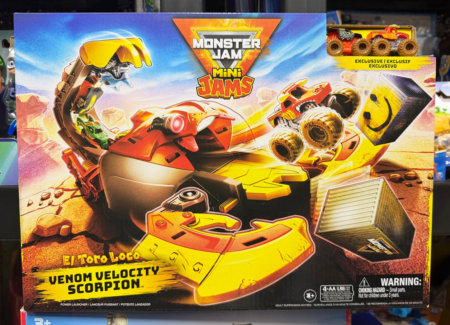 Monster Jam, El Toro Loco Venom Velocity Scorpion Playset 01235