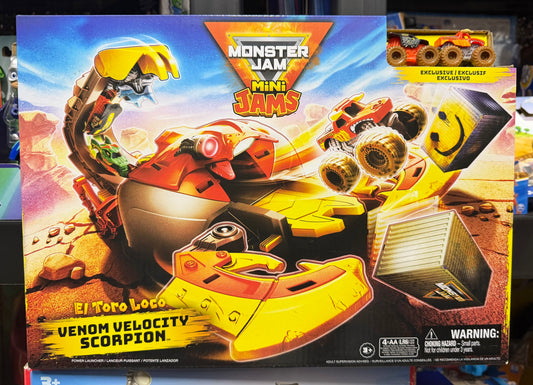 Monster Jam, El Toro Loco Venom Velocity Scorpion Playset 01235