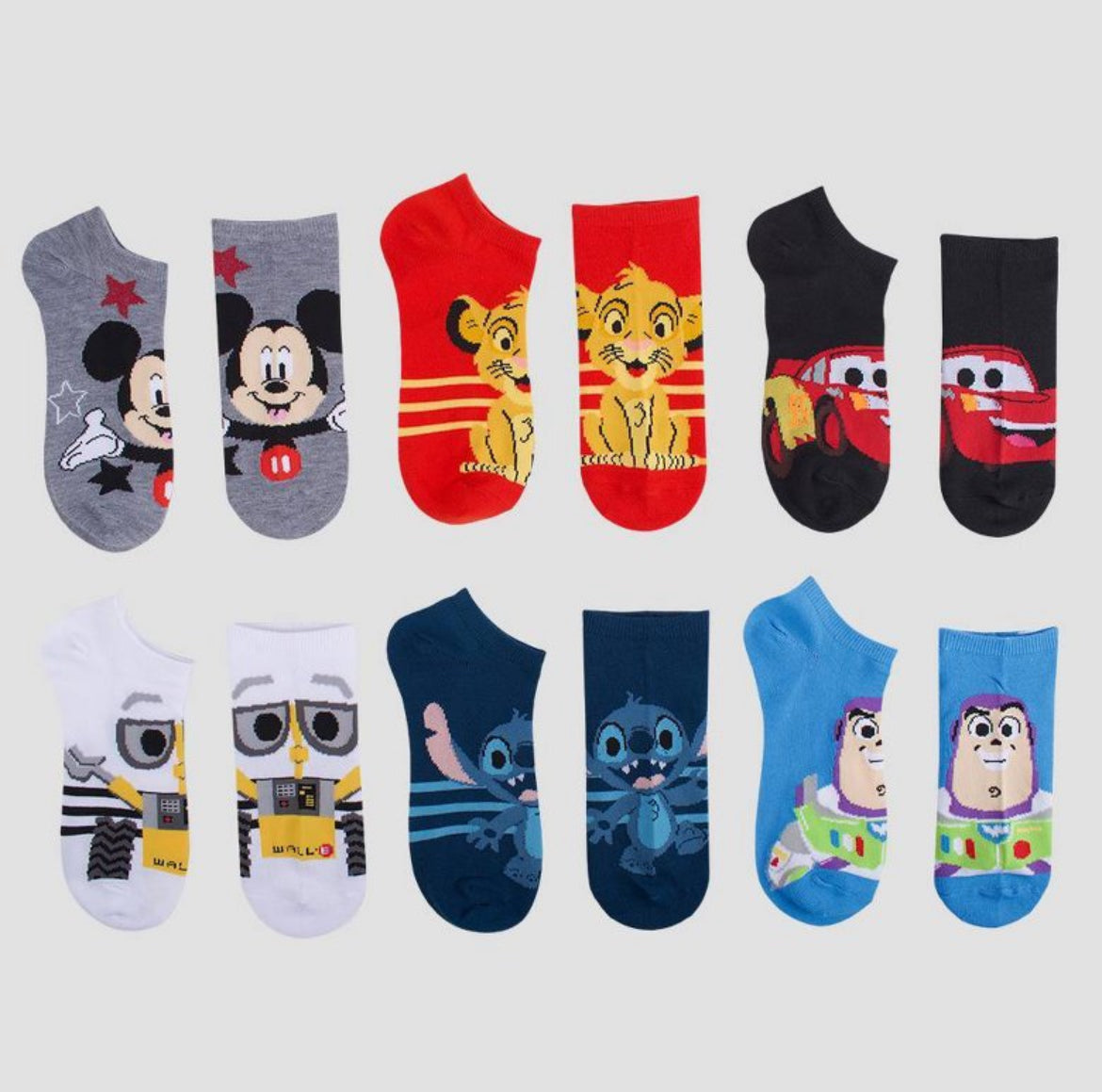 Disney 100th Anniversary Boys' 6-Pack Socks