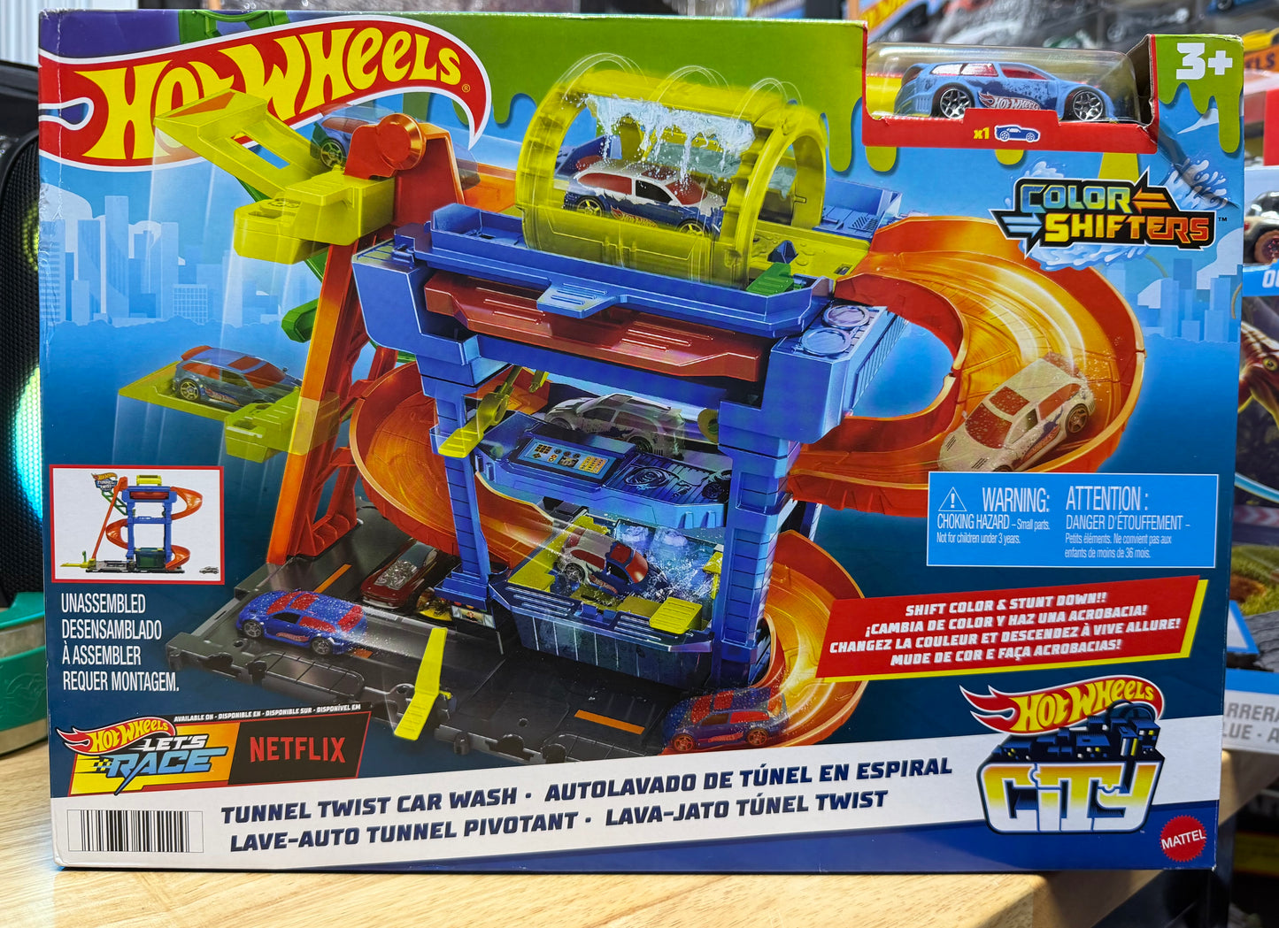 Hot Wheels City Tunnel Twist Car Wash Car Playset Play Vehicles Diecast 19511