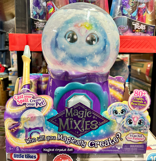 Magic Mixies Magical Misting Crystal Ball with Interactive 8 inch Blue Plush 14690