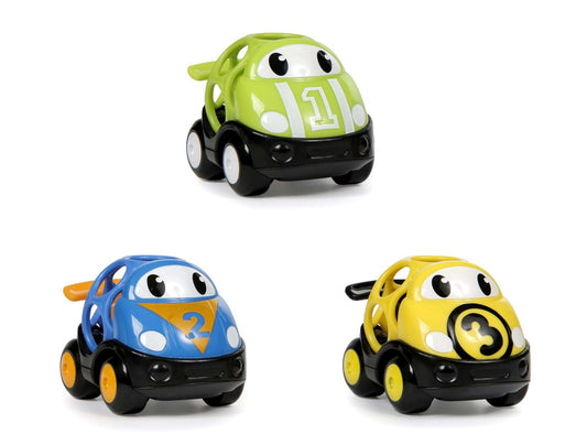 Bright Starts Go Grippers Push Vehicles – Race Car 3 Piece Set