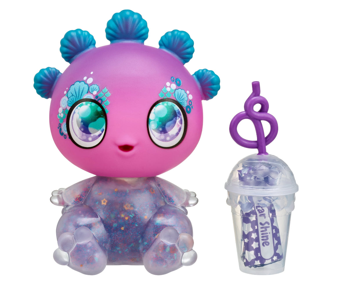 Goo Goo Galaxy Single Doll PAck, Luna Laguna - 5.5 inch SmAll Doll with Squeezer belly and DIY Slime Activity