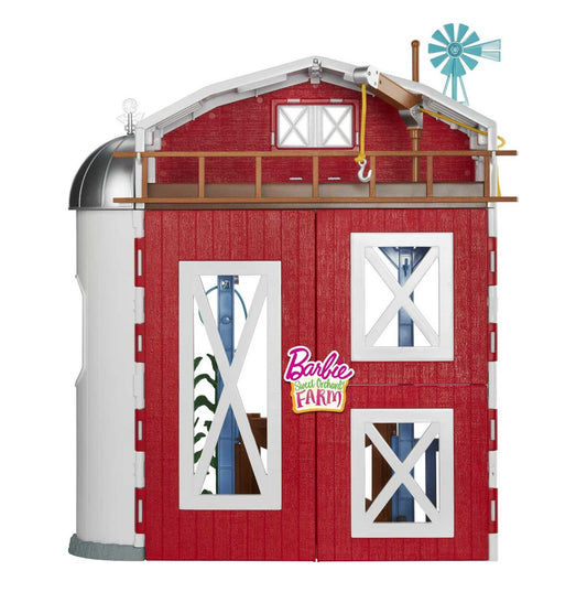 Barbie Sweet Orchard Farm Playset with Barn, Horse, 10 Farm Animals & 15 Accessories, Moving Pieces