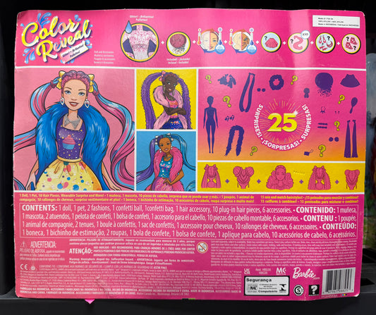 Barbie Color Reveal Glitter! Hair Swaps Doll 98825