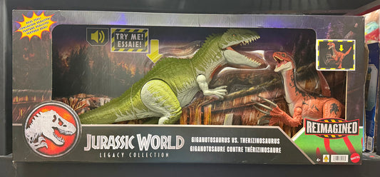 Jurassic World Legacy Collection Reimagined Giganotosaurus vs Therizinosaurus 2-Pack 30953