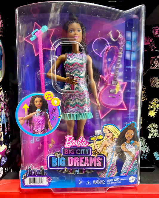 Barbie Big City, Big Dreams Singing Brooklyn Doll with Music, Light, Guitar 97281