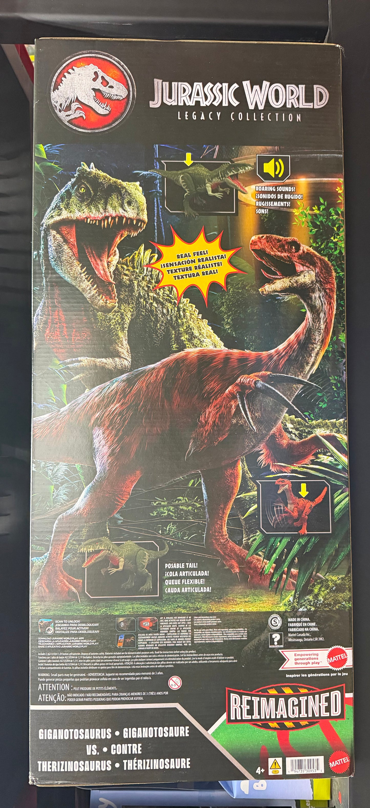 Jurassic World Legacy Collection Reimagined Giganotosaurus vs Therizinosaurus 2-Pack 30953