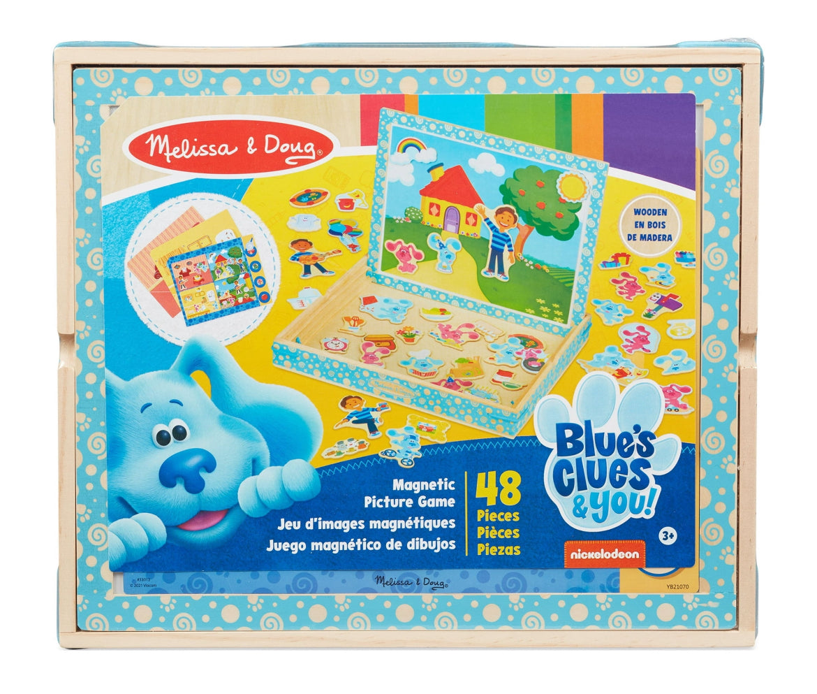 Melissa & Doug Blue's Clues & You! Wooden Magnetic Picture Game (48 Pi –  Cove Toy House