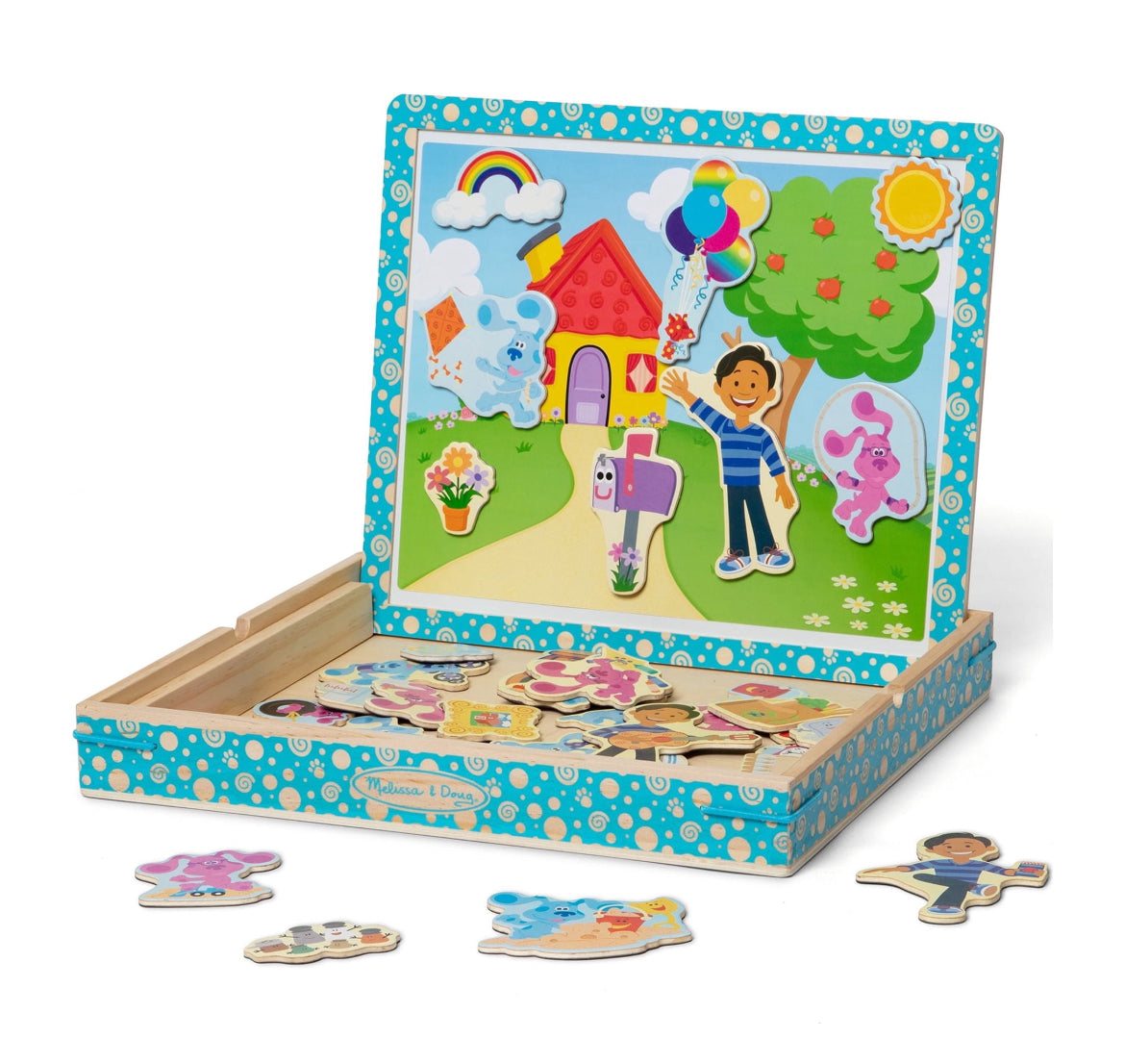 Melissa & Doug Blue's Clues & You! Wooden Magnetic Picture Game (48 Pieces)